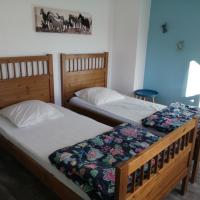 chambre bleue, 2 lits d'une personnes